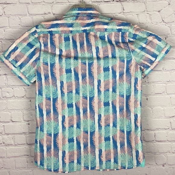 MTL Apparel Mens Pastel Coloured Slim Fit Button Down Shirt. Size: Medium - Picture 9 of 11